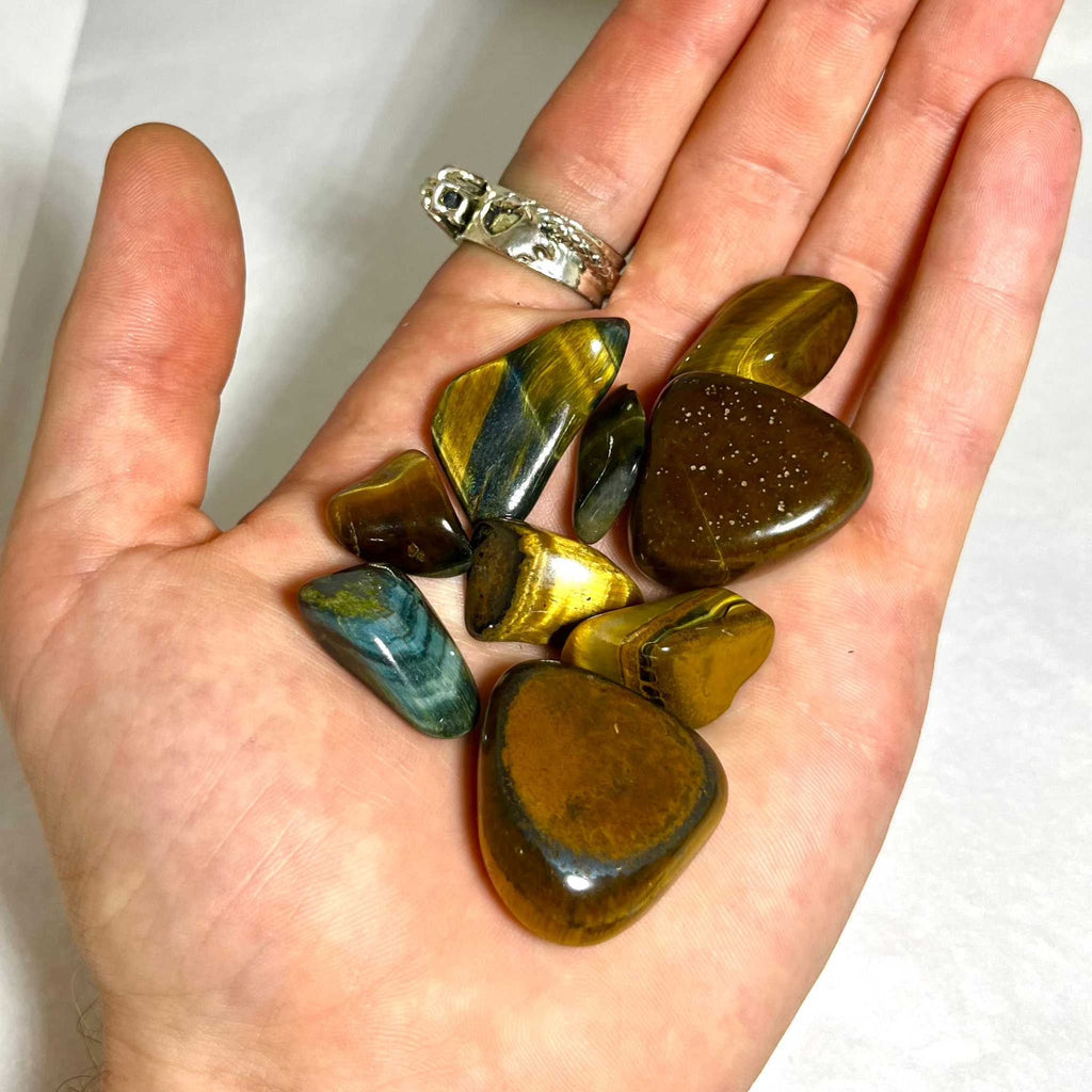 Tiger Eye Tumbled Pocket Stone