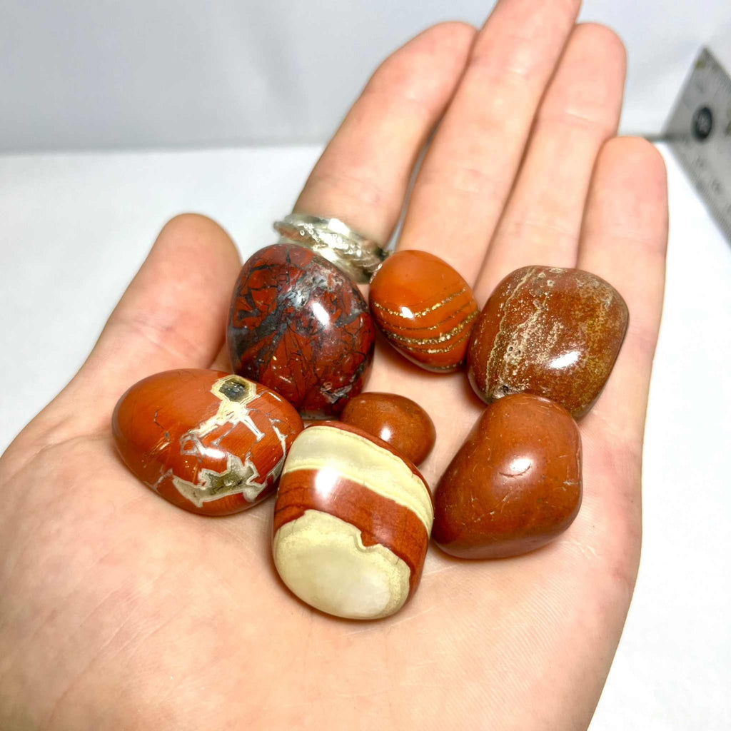 Red Jasper Tumbled Pocket Stone