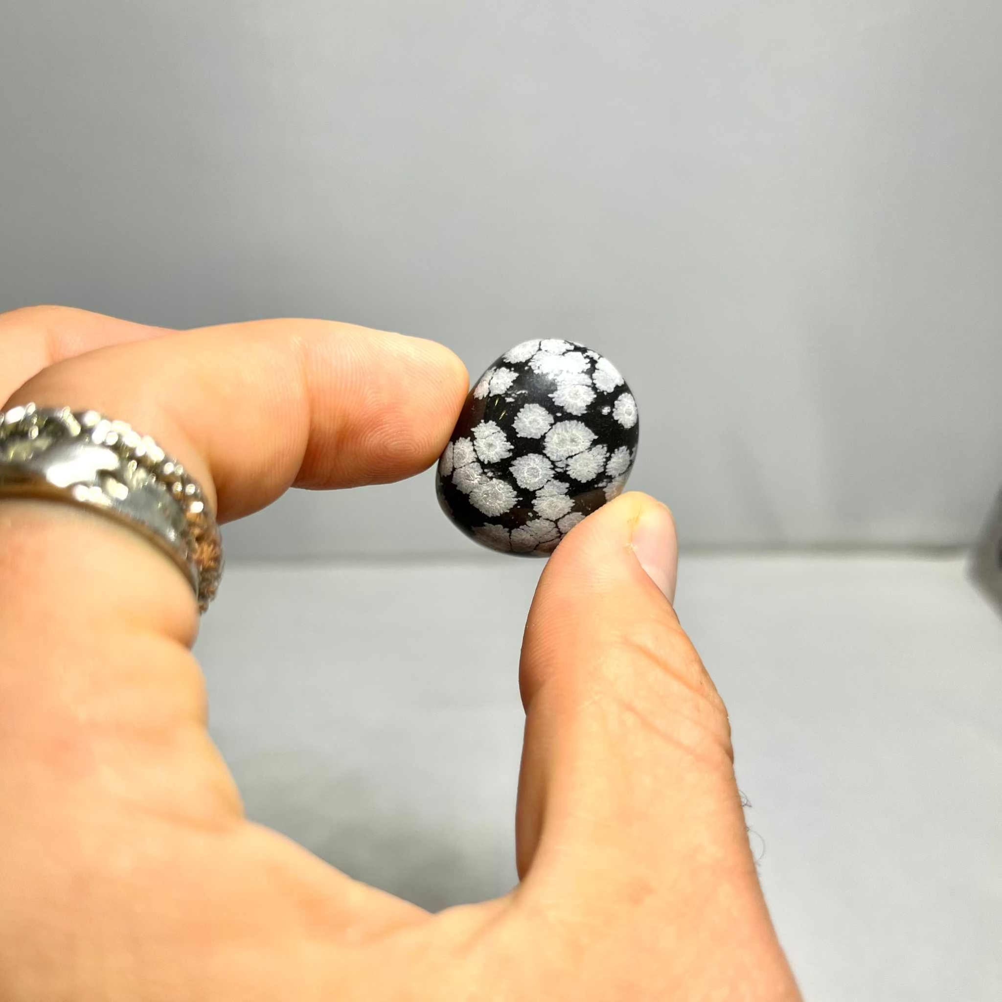 Snowflake Obsidian Tumbled Stone