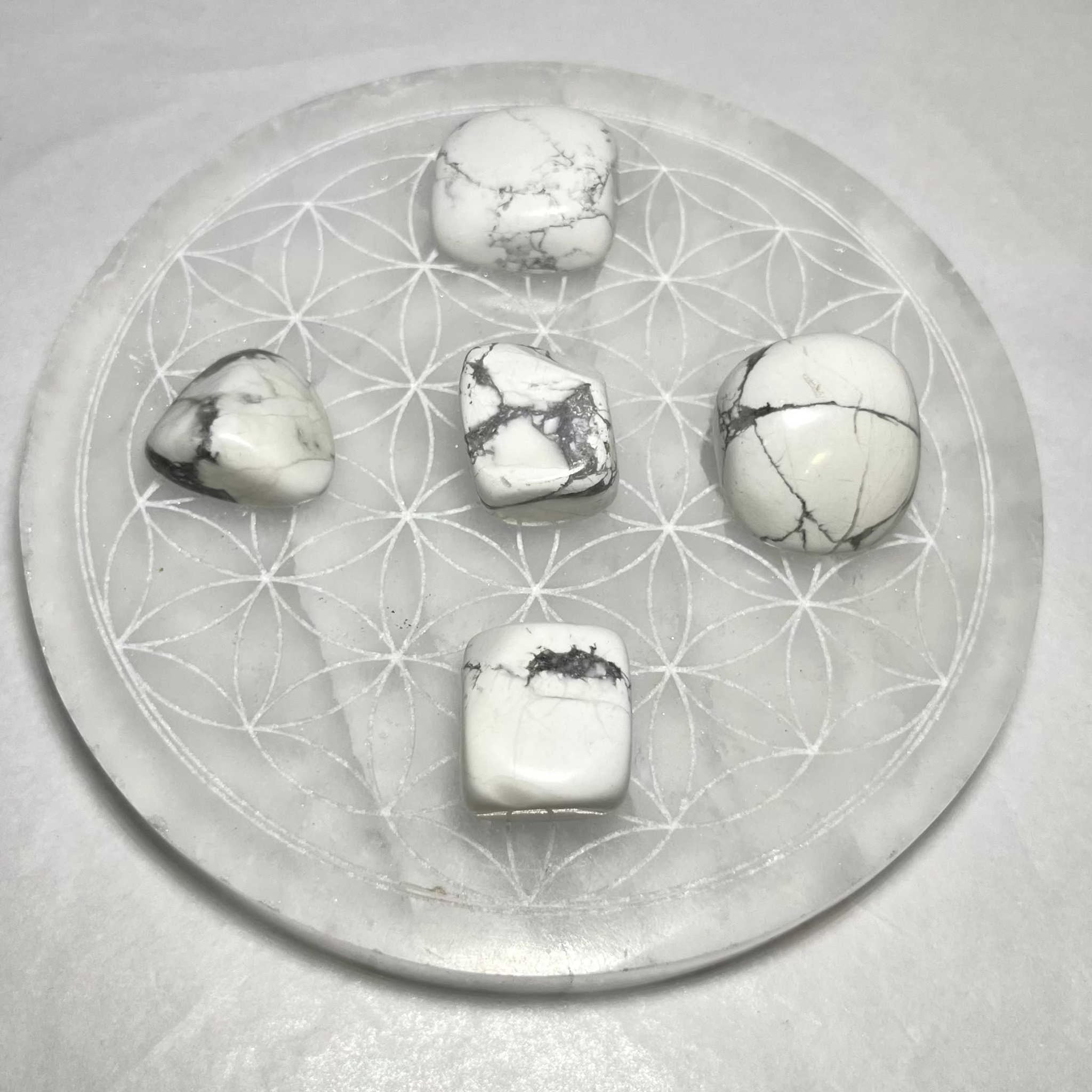 White Howlite Tumbled Stone