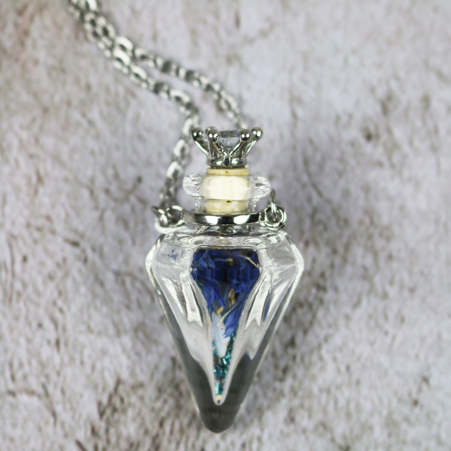 Glass Spell Bottle Necklace