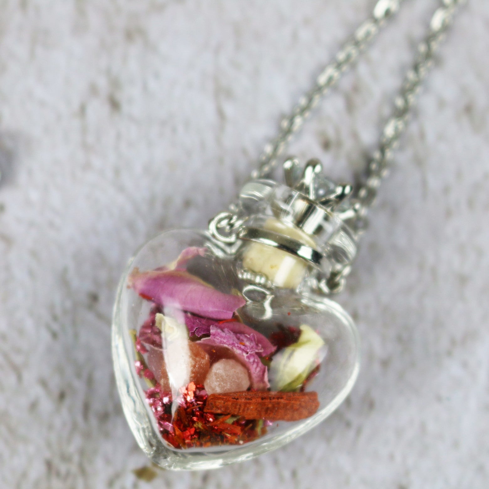 Glass Spell Bottle Necklace