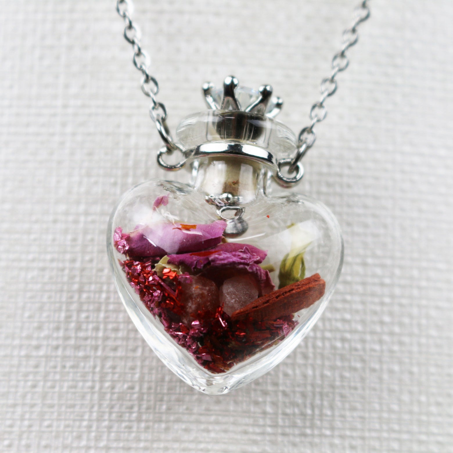 Glass Spell Bottle Necklace
