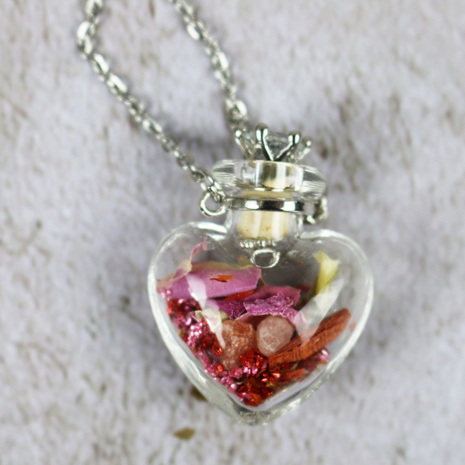 Glass Spell Bottle Necklace