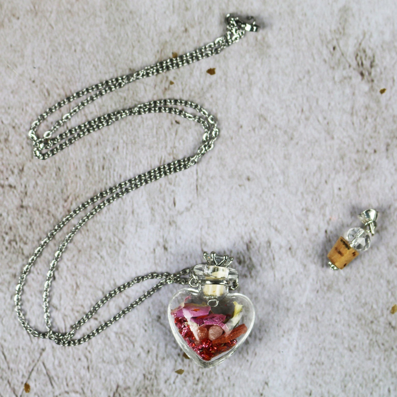 Glass Spell Bottle Necklace