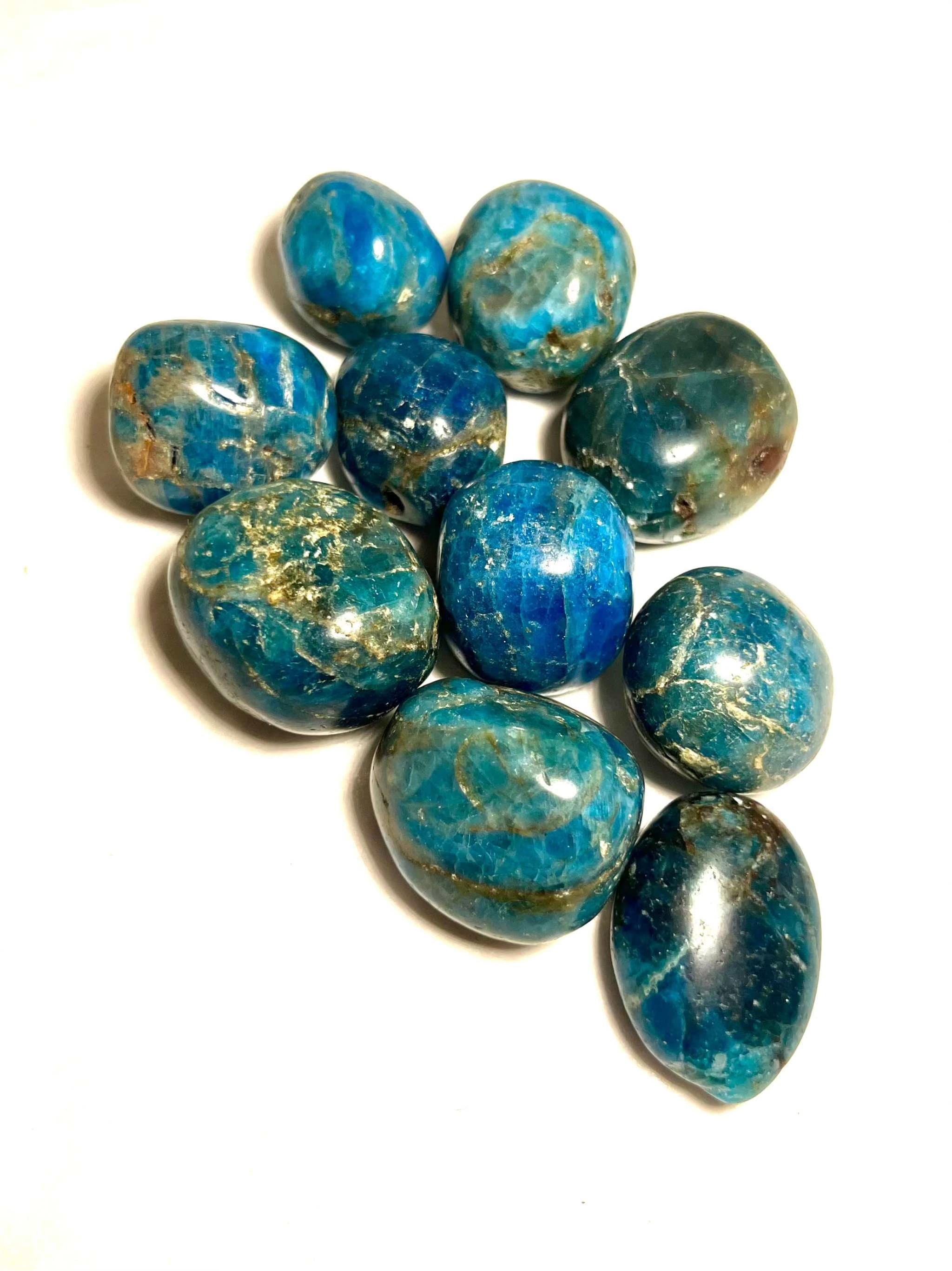 Blue Apatite Tumbled Stone