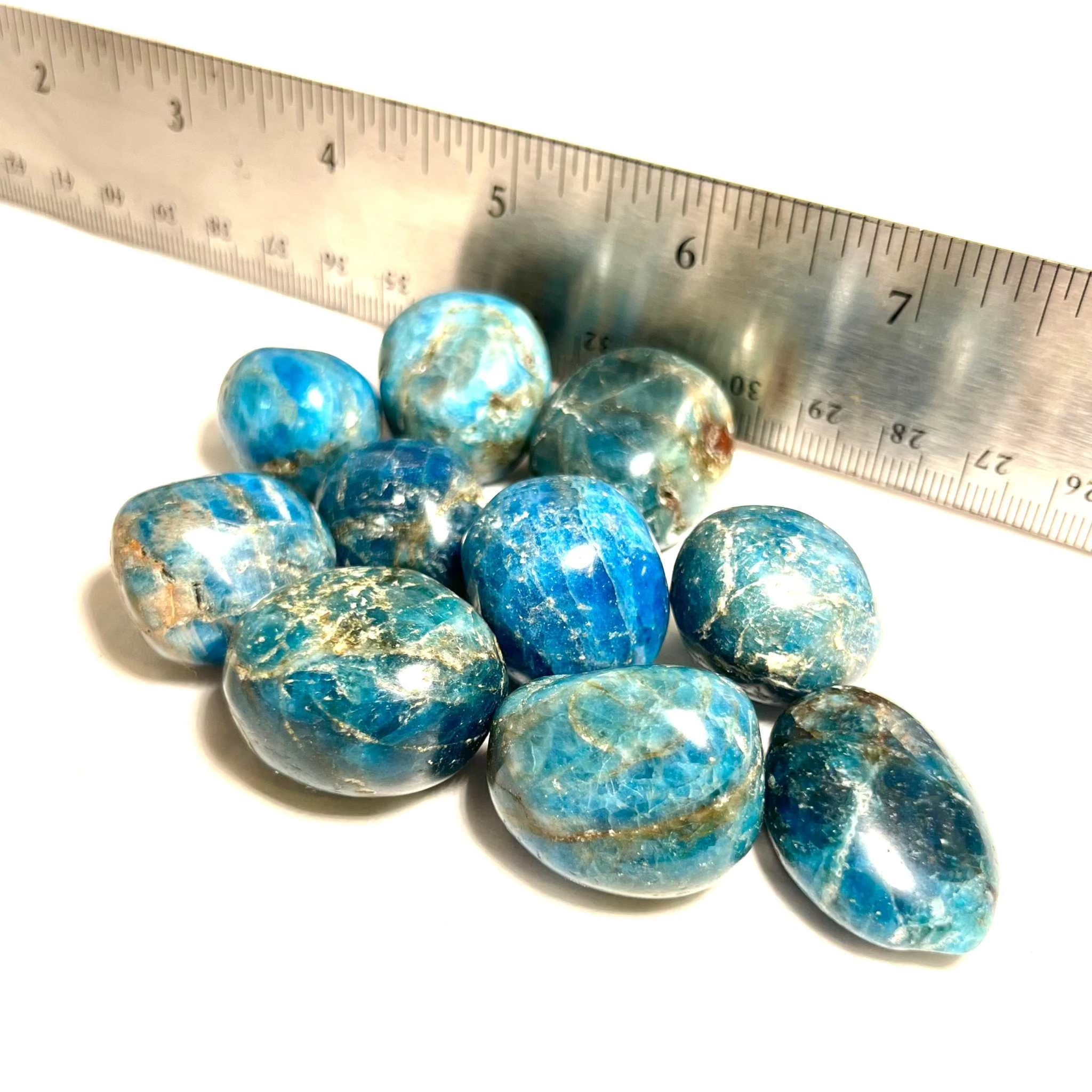 Blue Apatite Tumbled Stone