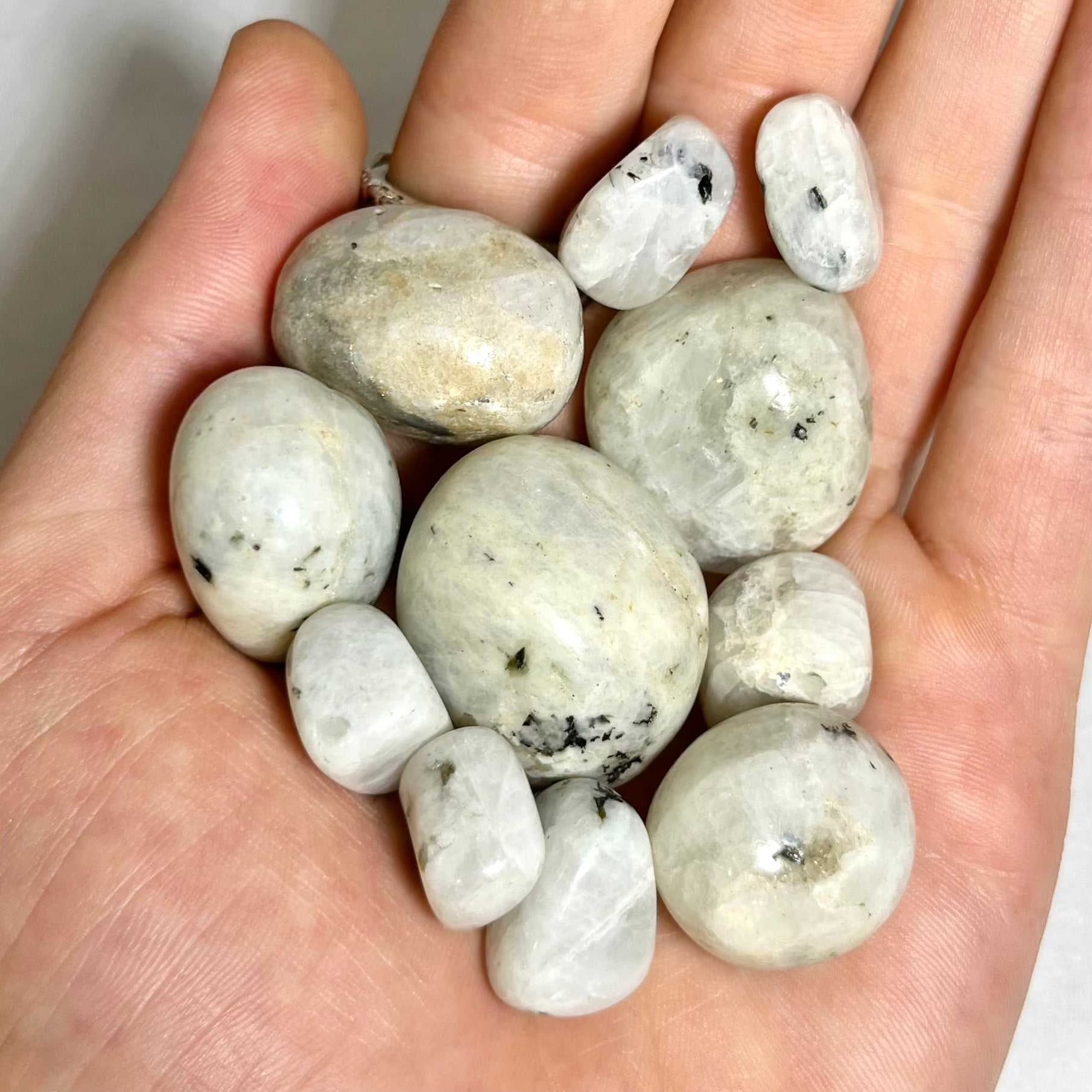 Rainbow Moonstone Tumbled Stone