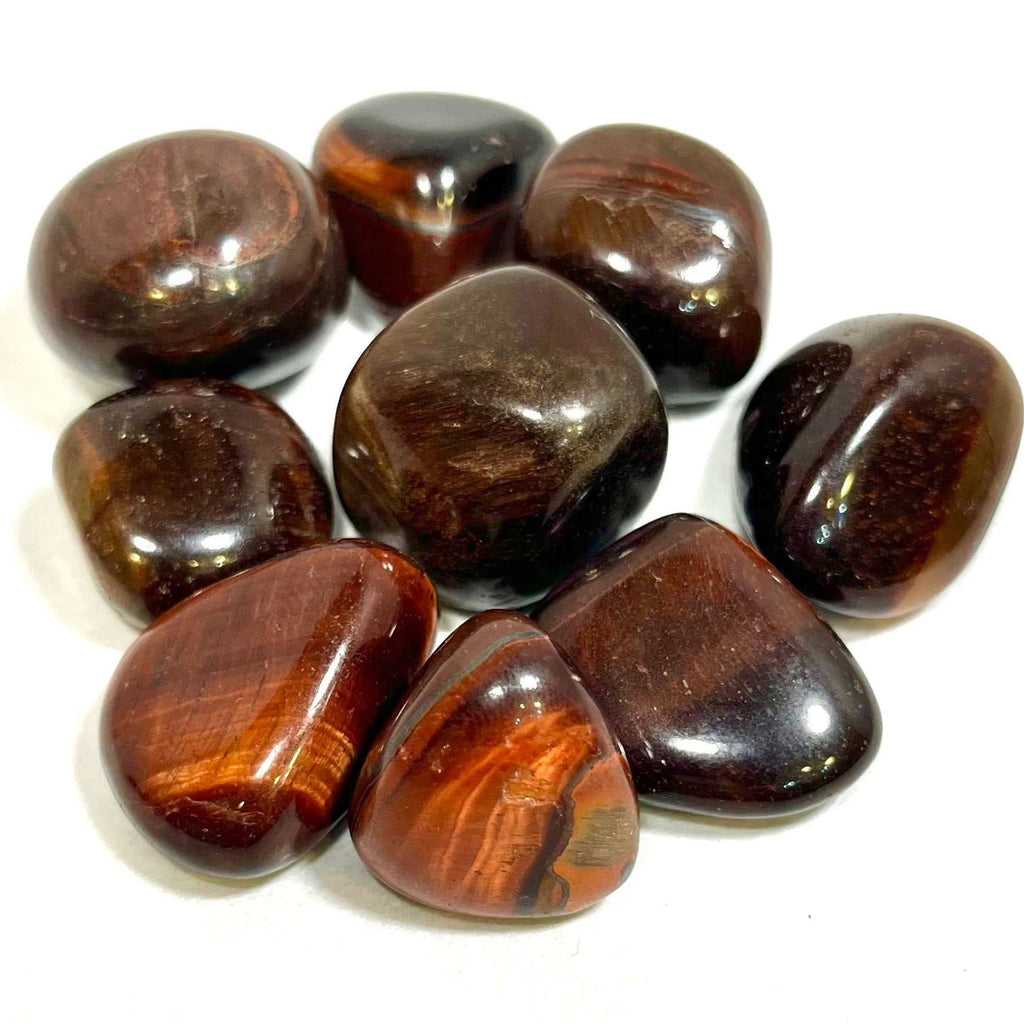 Red Tiger Eye Tumbled Pocket Stone