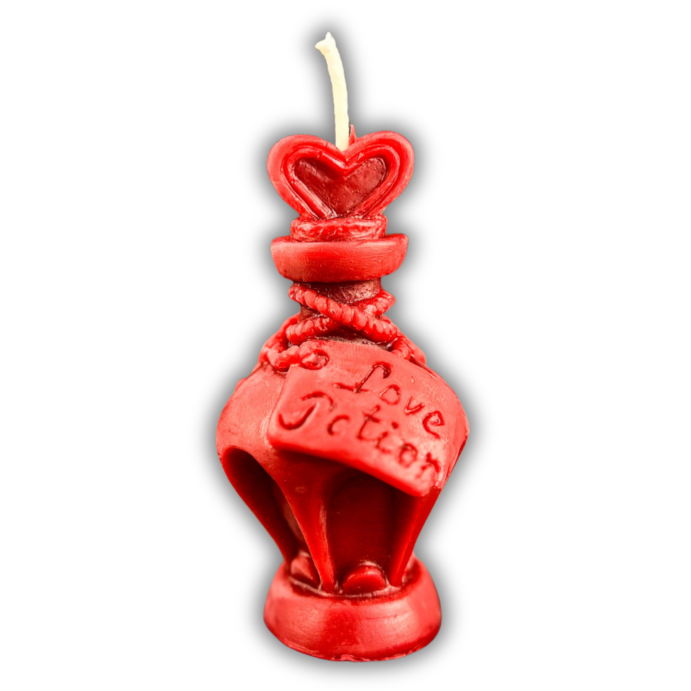Beeswax Love Potion Bottle Spell Candle - Enchant & Attract Love