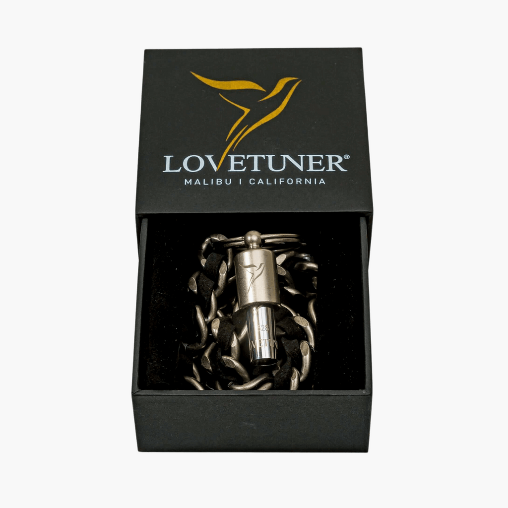 Lovetuner Keychain Silver 528hz Breathing & Meditation Device