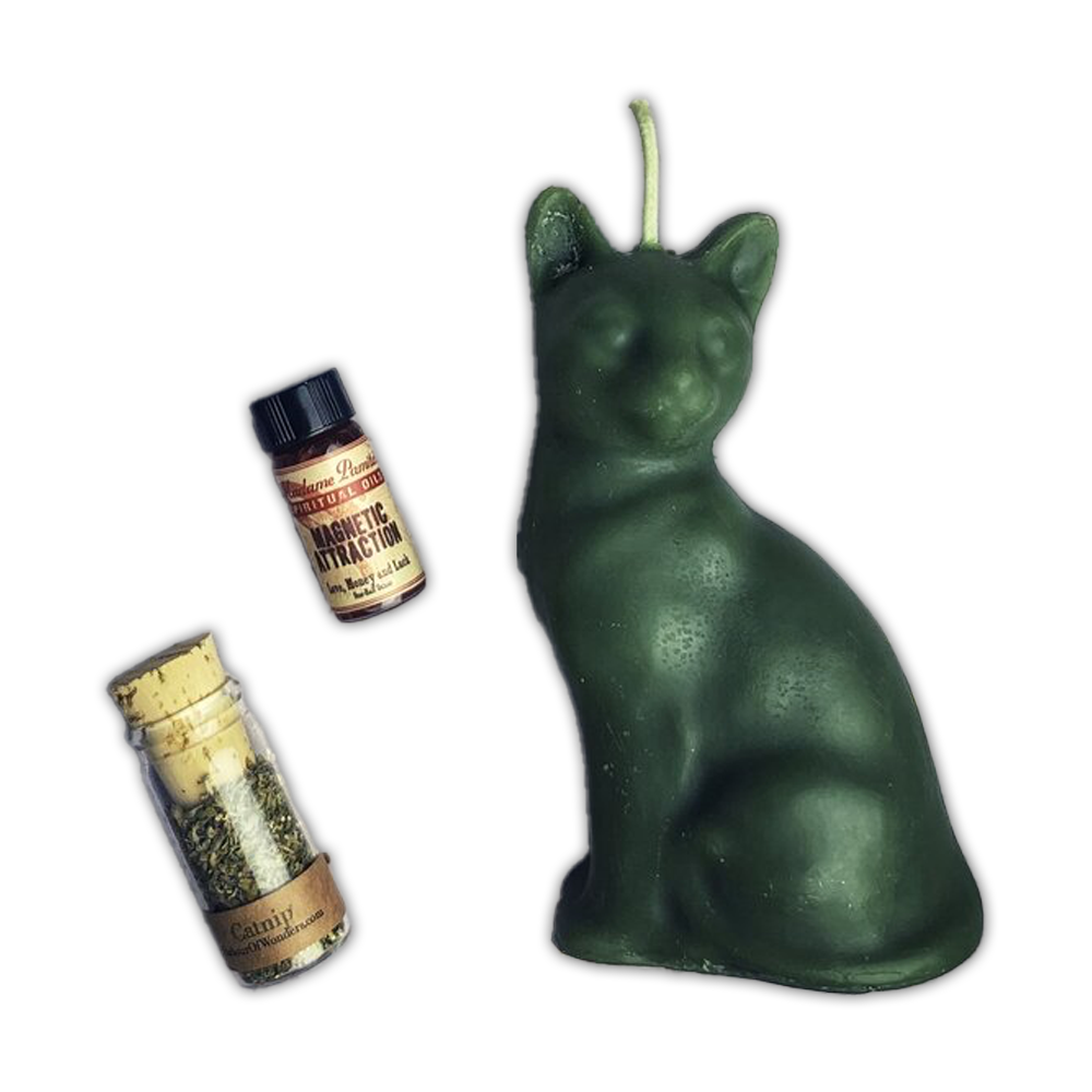Lucky Cat Candle Spell Kit