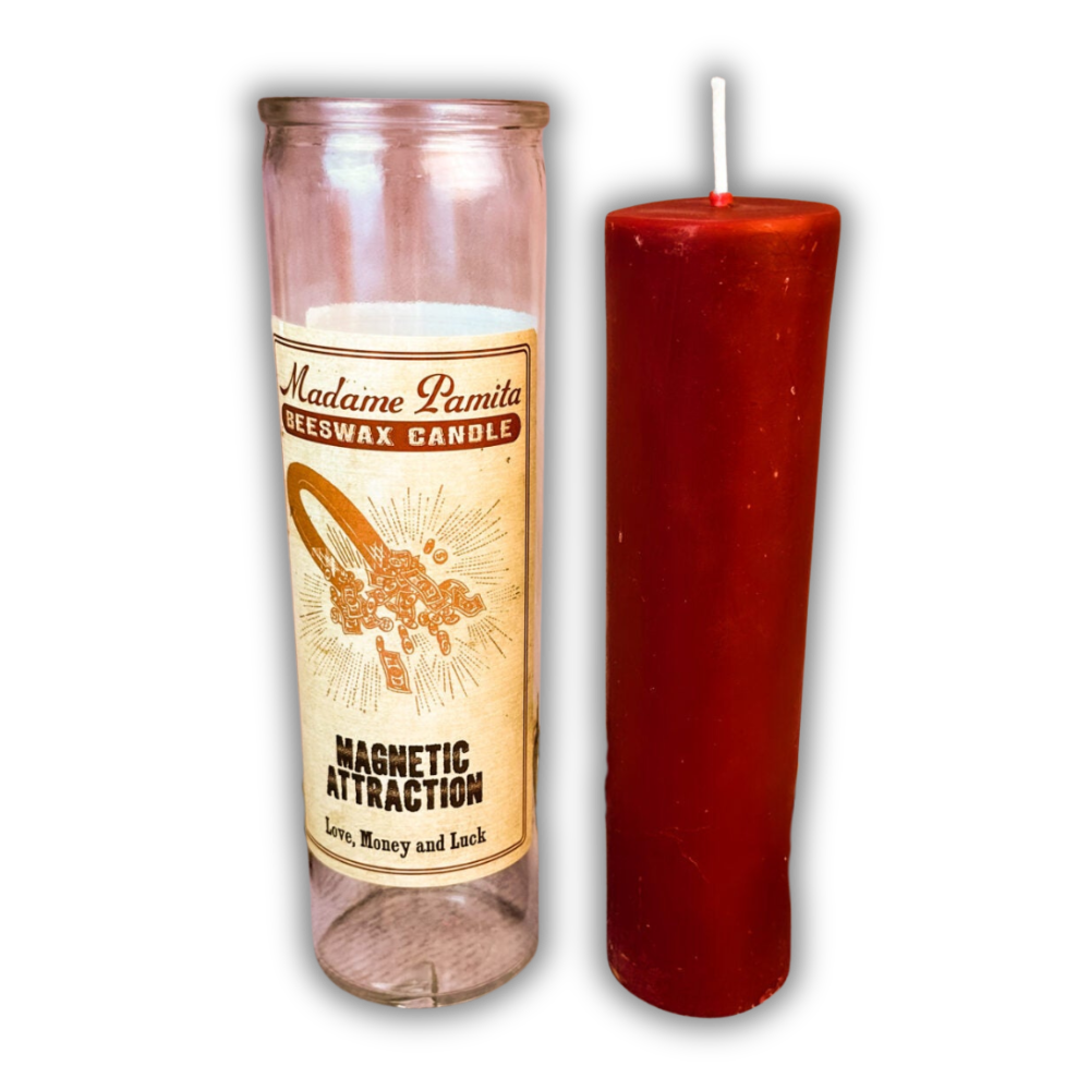 Magnetic Attraction Beeswax Vigil Candle