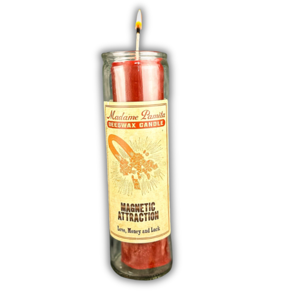 Magnetic Attraction Beeswax Vigil Candle