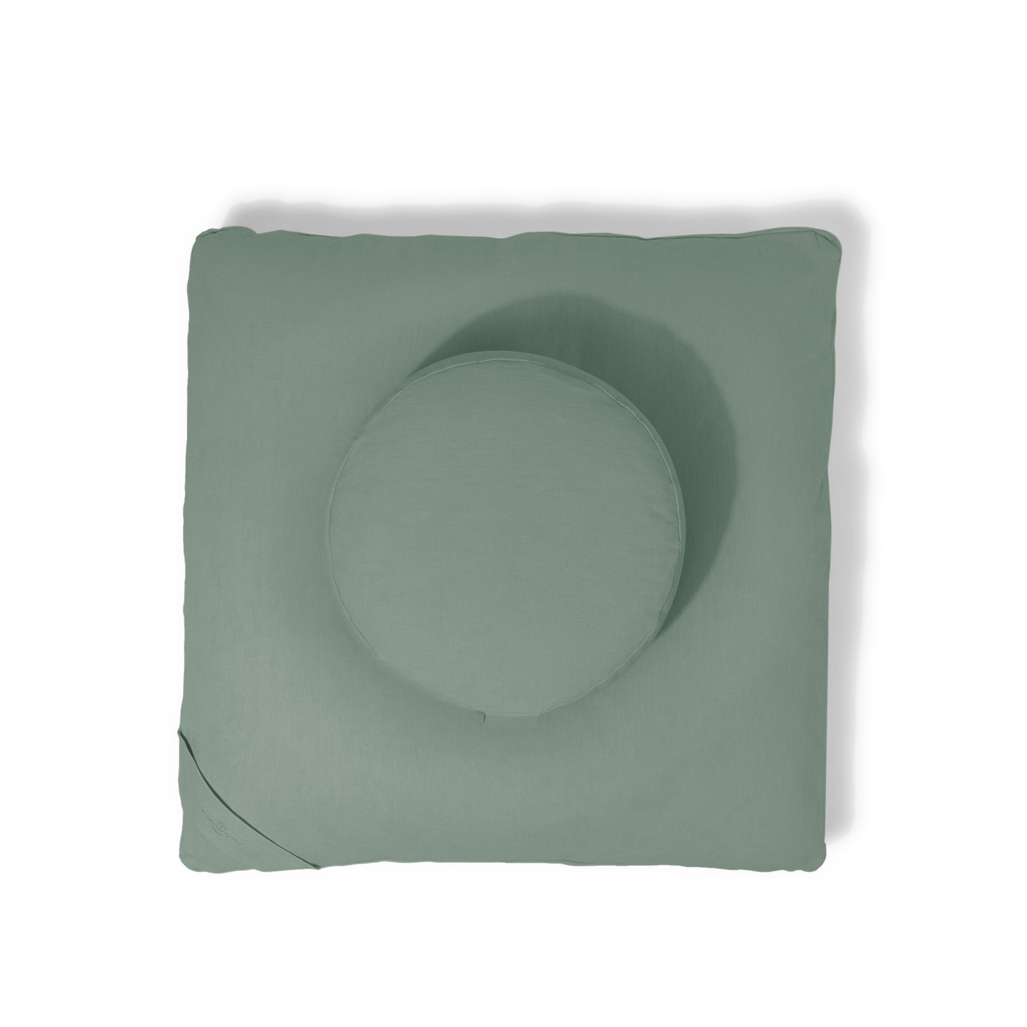 Organic Meditation Cushion Set - seafoam