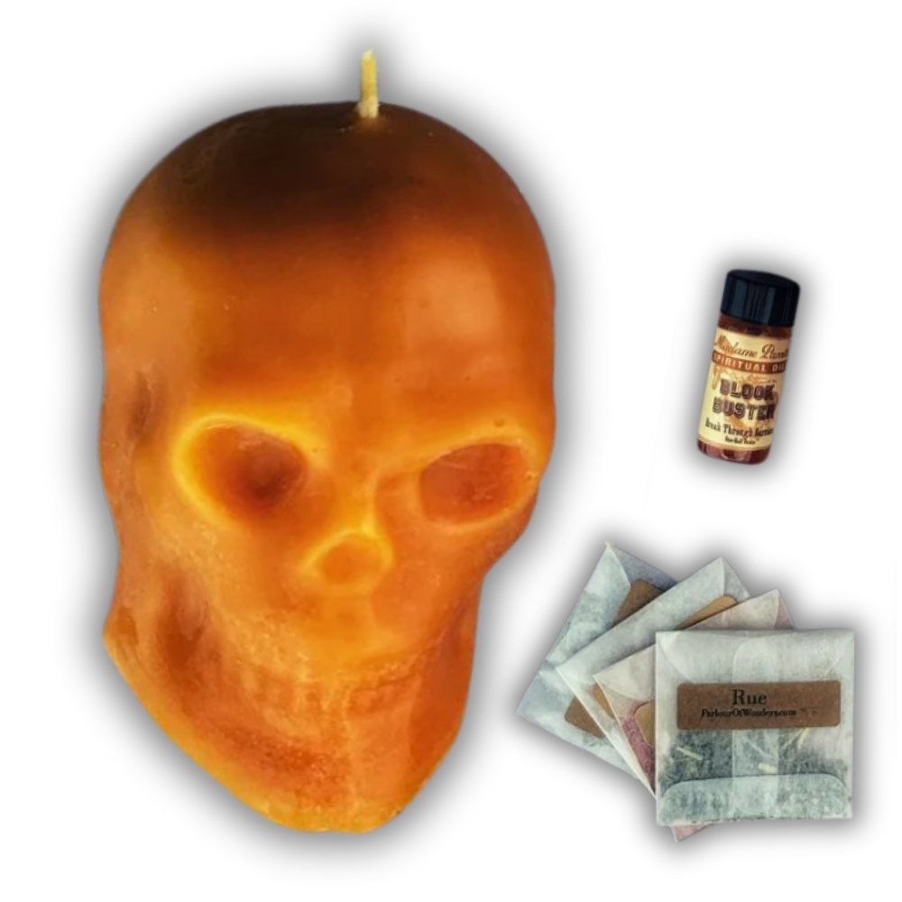 Mental Influence Skull Candle Spell Kit
