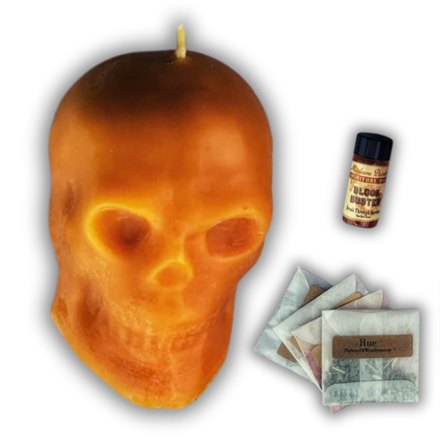 Mental Influence Skull Candle Spell Kit