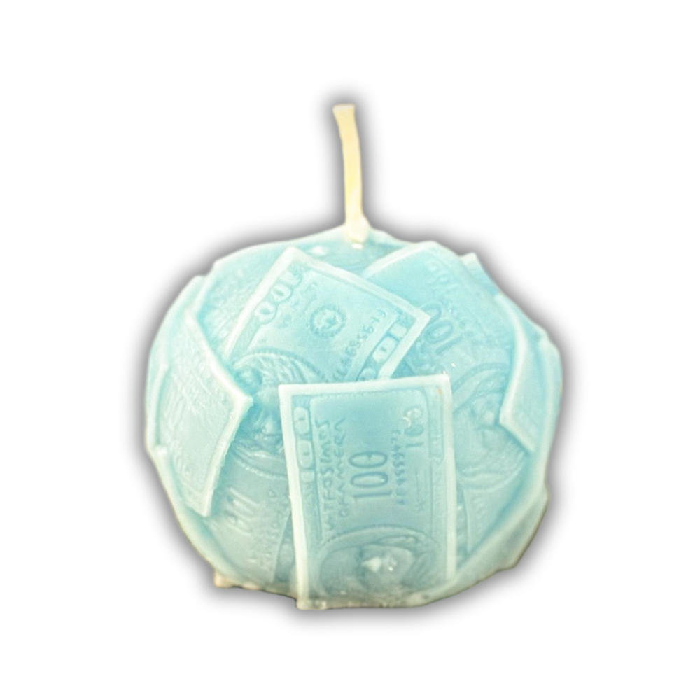 Beeswax Rolling in Dough Money Spell Candle