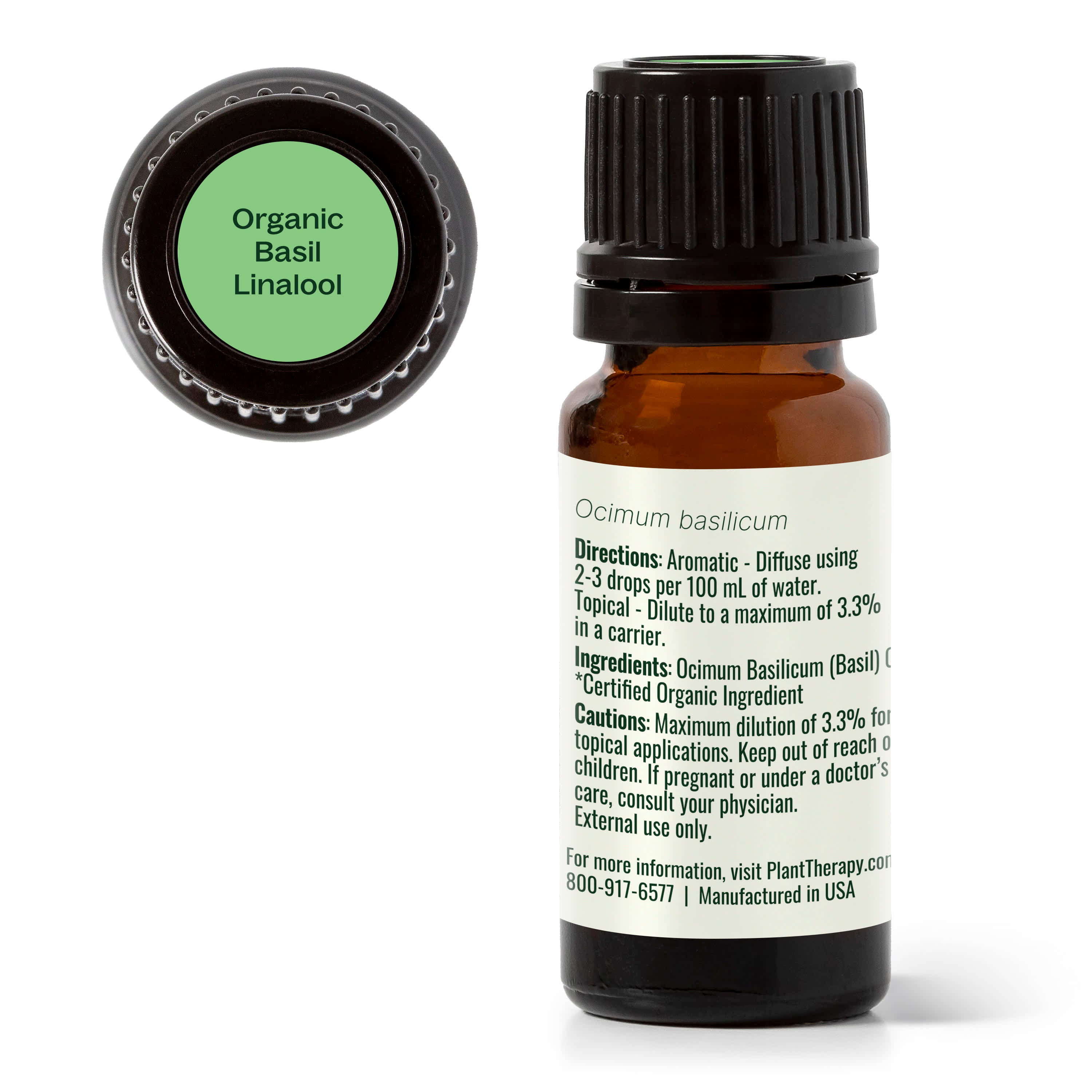 Organic Basil Linalool Essential Oil