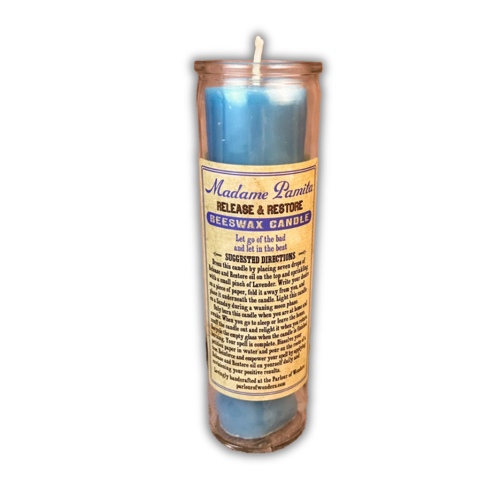 Release and Restore Beeswax Vigil Spell Candle - Renew & Let Go