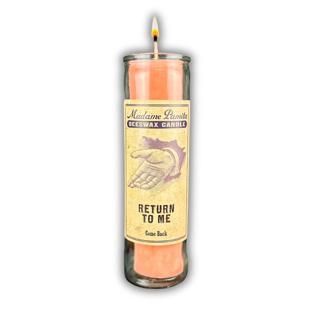 Return to Me Beeswax Vigil Spell Candle - Come Back To Me Spell