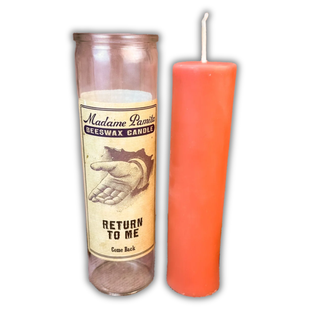 Return to Me Beeswax Vigil Spell Candle - Come Back To Me Spell