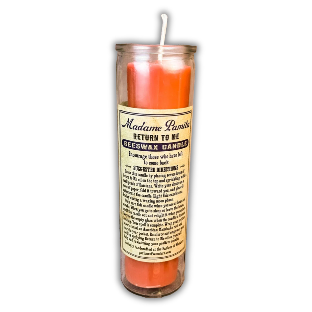 Return to Me Beeswax Vigil Spell Candle - Come Back To Me Spell