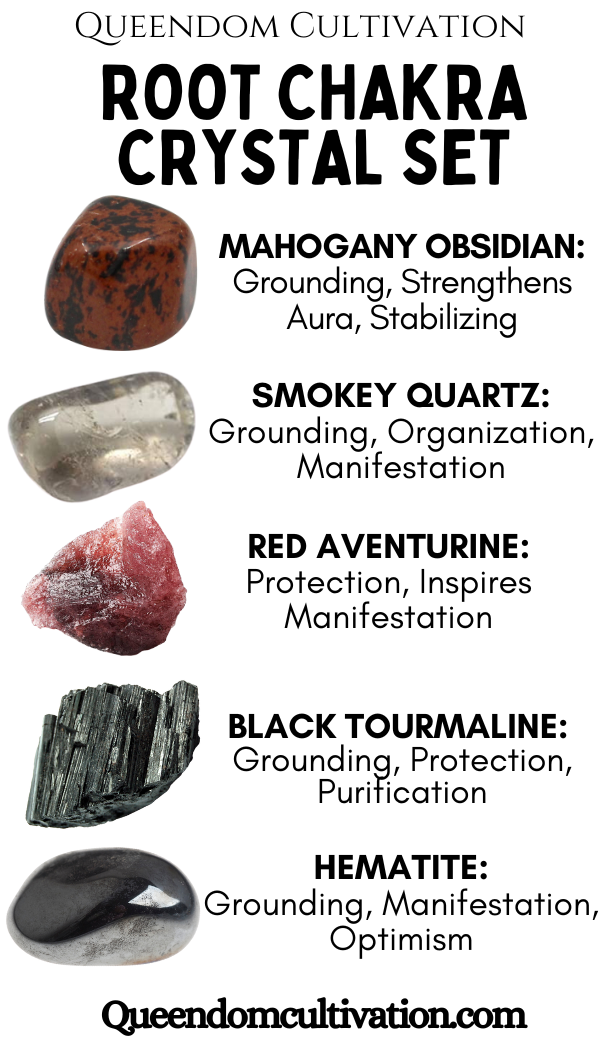 Crystal Set for Root Chakra