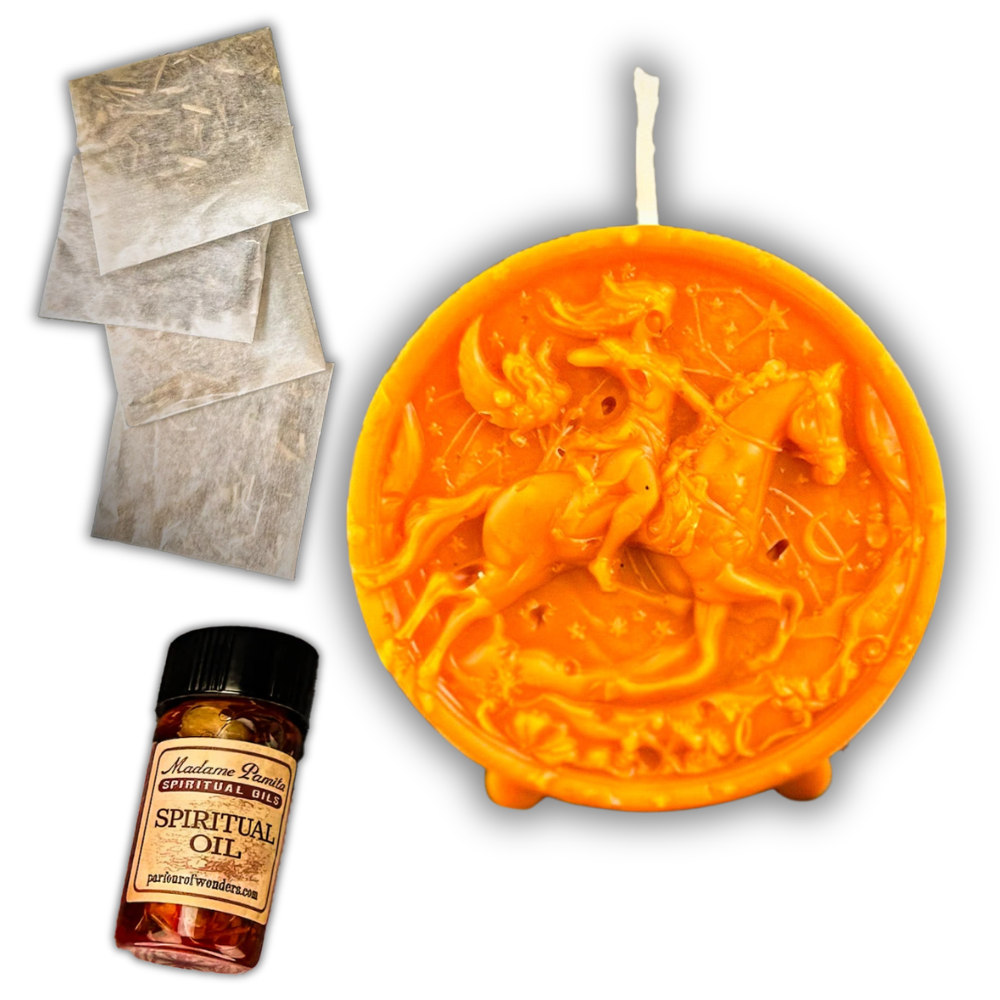Sagittarius Power Zodiac Candle Spell Kit