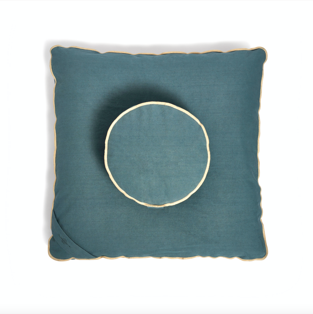 Organic Meditation Cushion Set - ocean