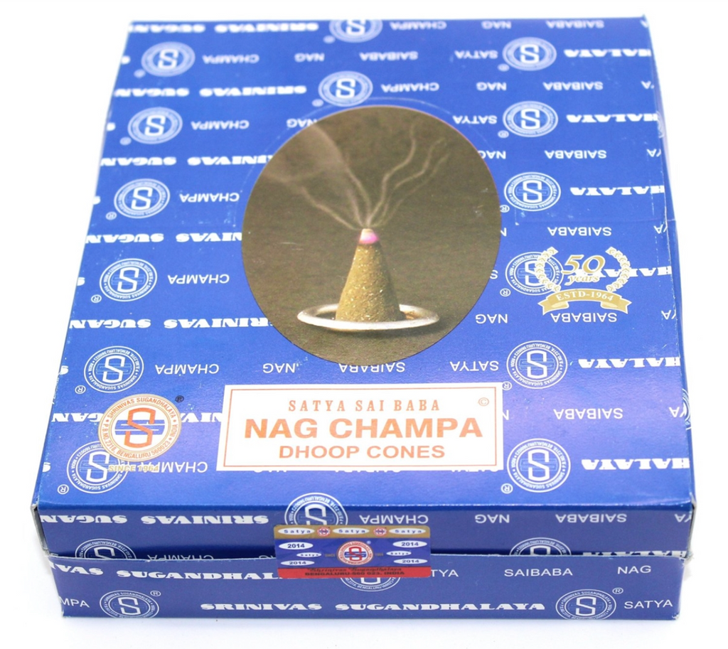 Incense Cones - Nag Champa Dhoop Cones - Satya Sai Baba