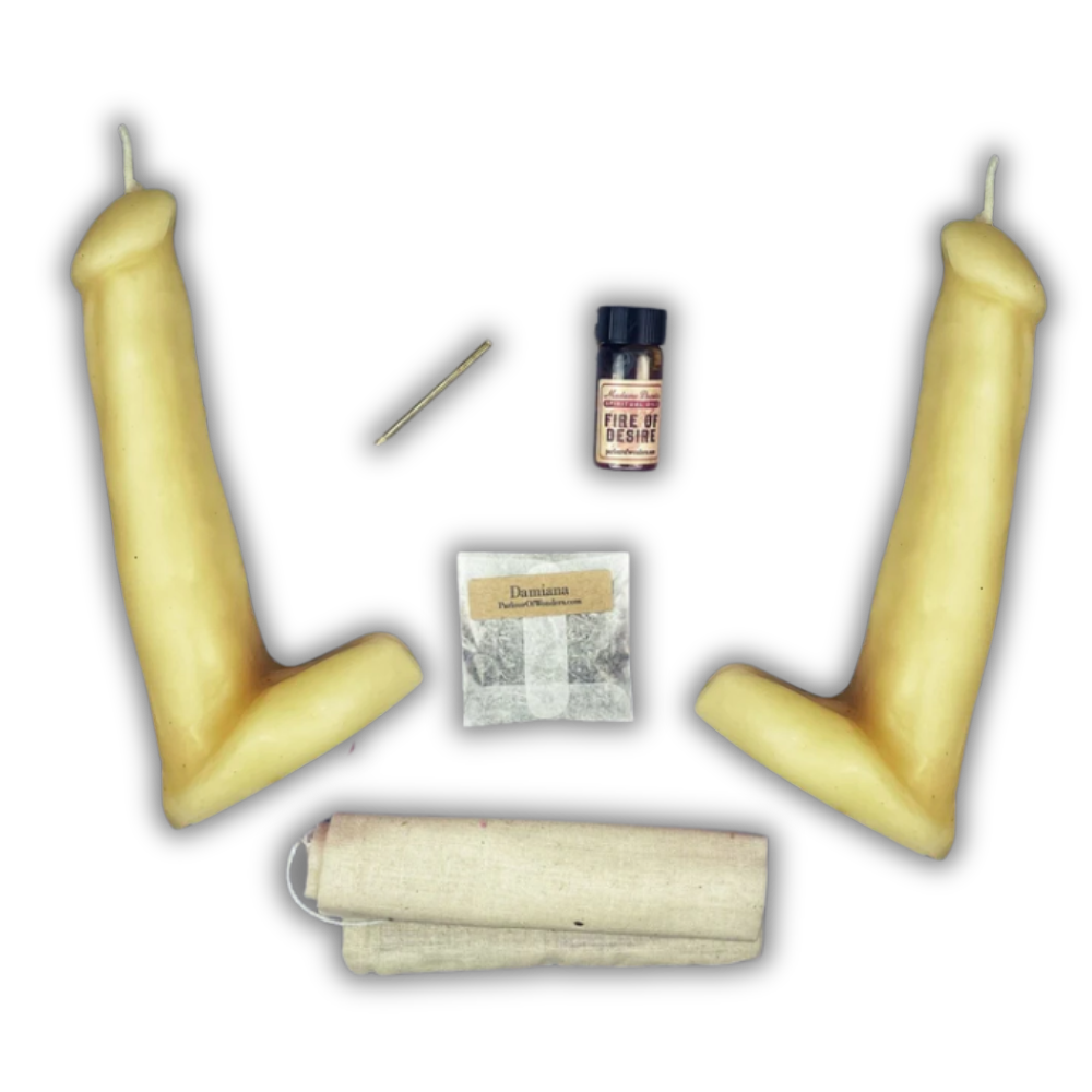 Sex Magick Candle Spell Kit - Phallus/Phallus