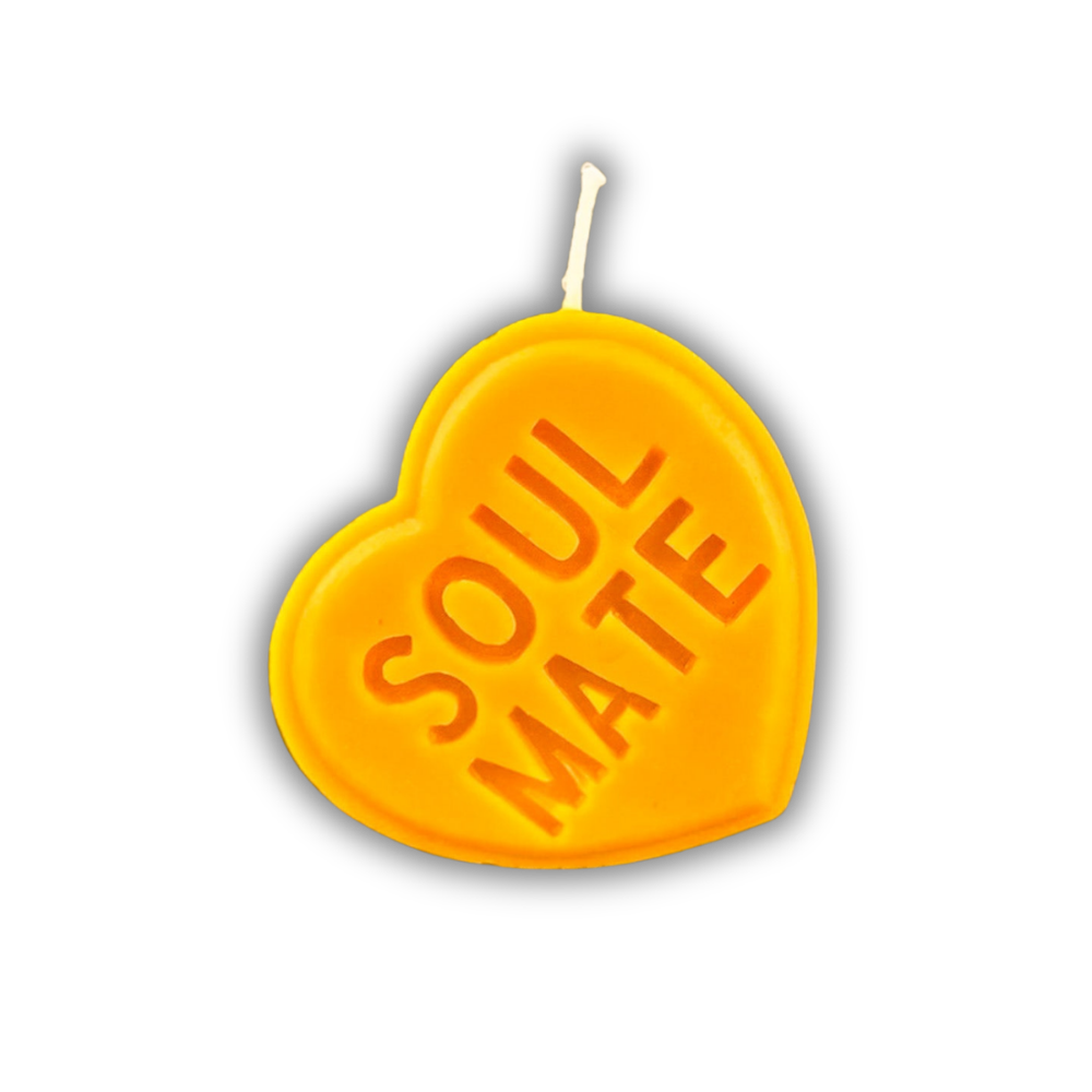 Beeswax Soul Mate Spell Candle - Deep Connection Magic