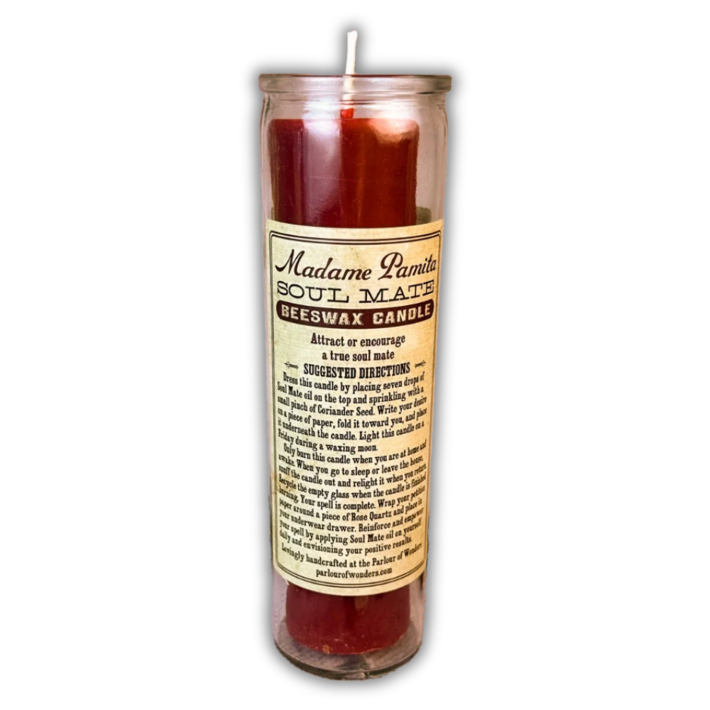 Soul Mate Beeswax Vigil Spell Candle - Find Your Ultimate Love