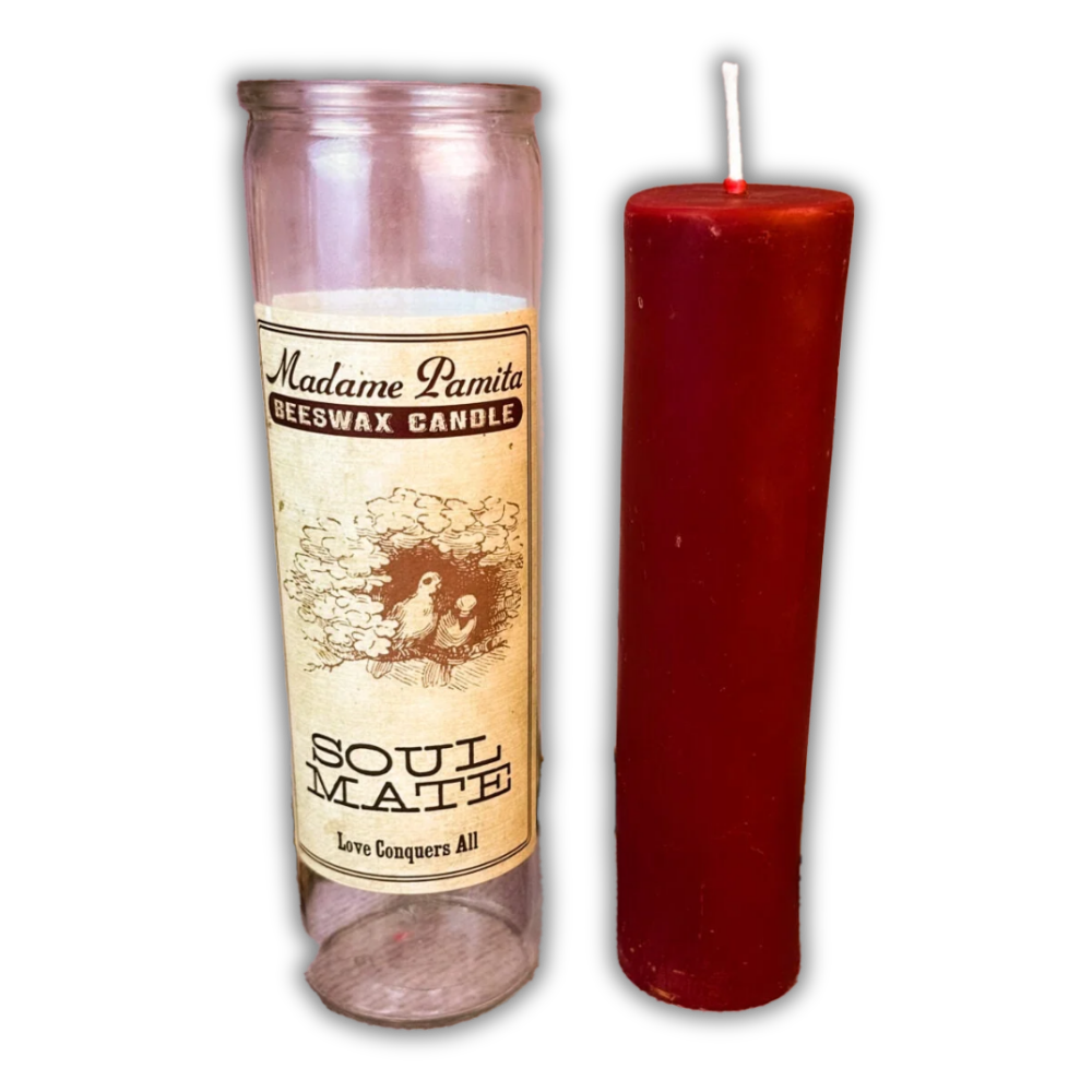 Soul Mate Beeswax Vigil Spell Candle - Find Your Ultimate Love