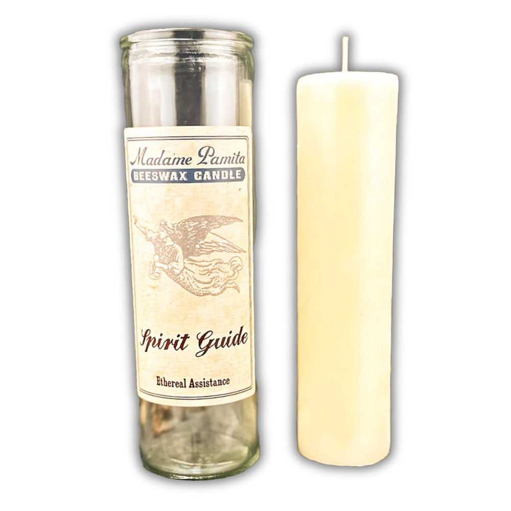 Spirit Guide Beeswax Vigil Spell Candle - Divine Guidance & Protection