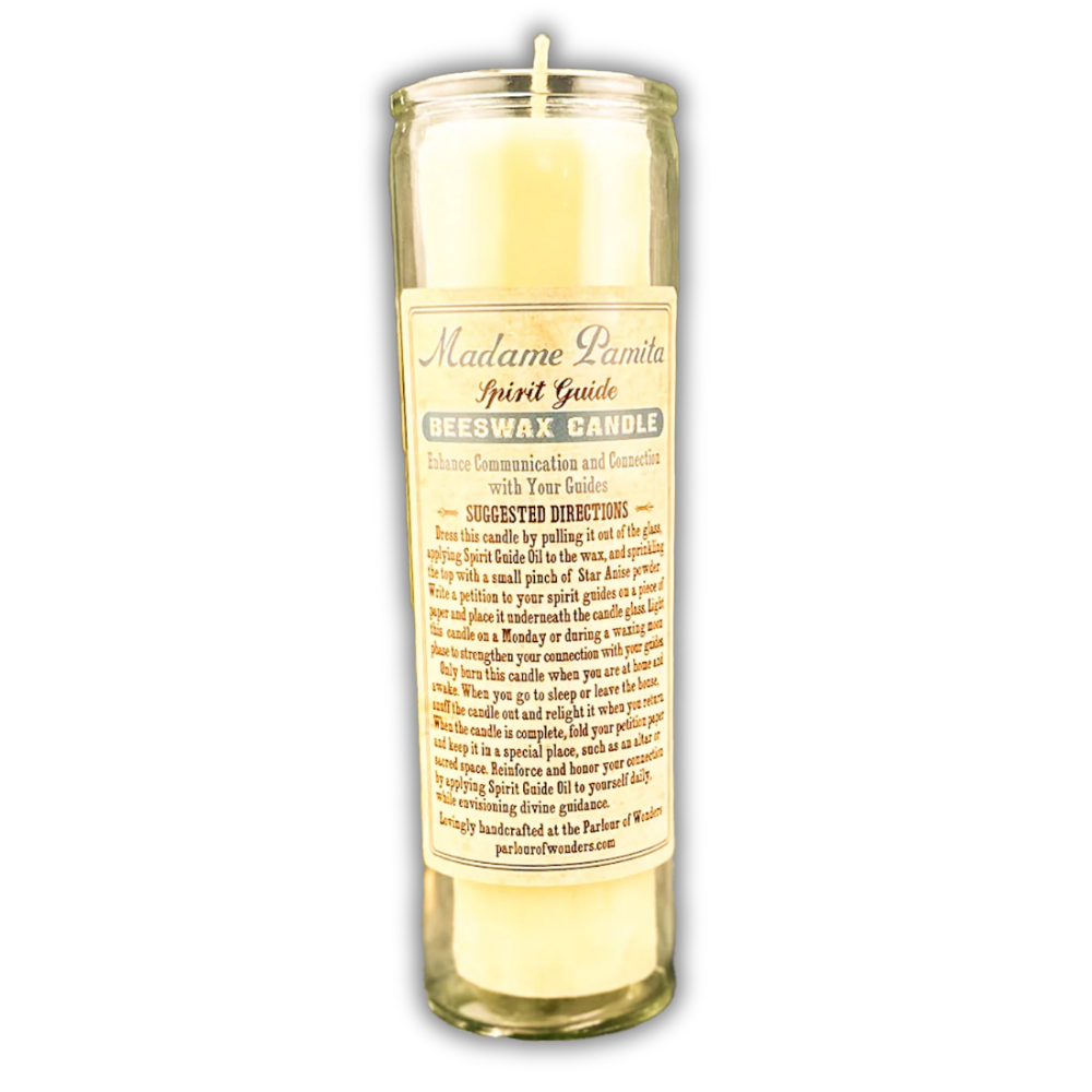 Spirit Guide Beeswax Vigil Spell Candle - Divine Guidance & Protection