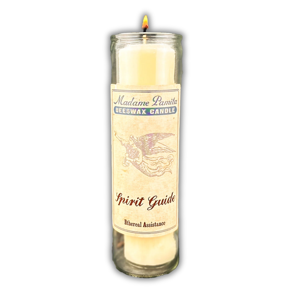 Spirit Guide Beeswax Vigil Spell Candle - Divine Guidance & Protection