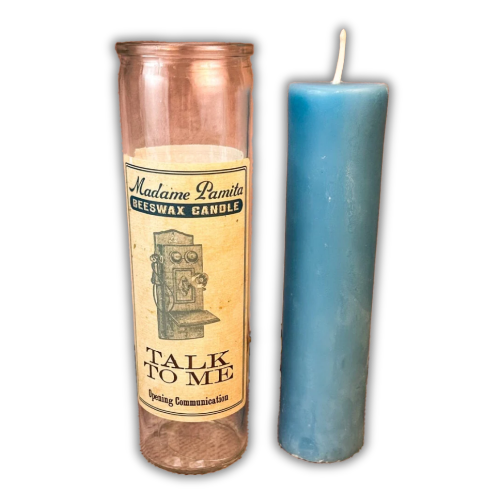 Talk To Me Beeswax Vigil Candle - Open Up Communication