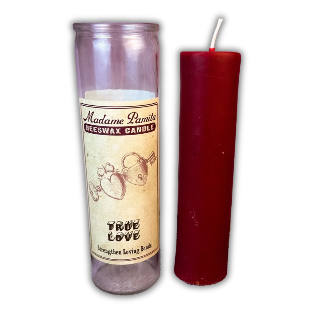 True Love Beeswax Vigil Candle