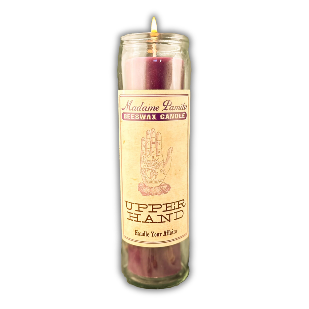 Upper Hand Beeswax Vigil Spell Candle - Control & Advantage