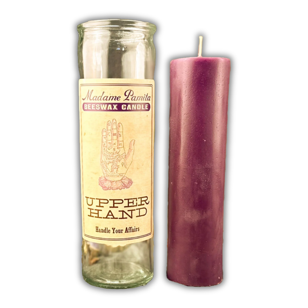 Upper Hand Beeswax Vigil Spell Candle - Control & Advantage