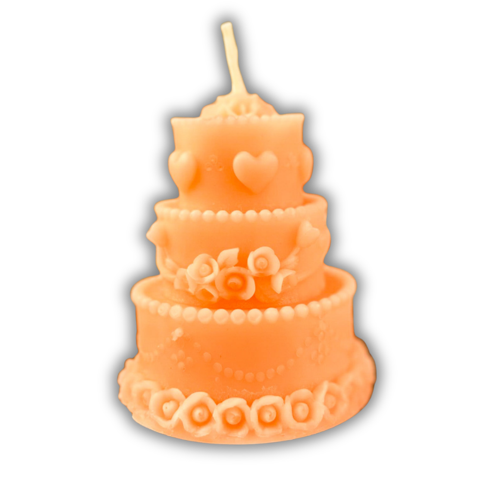 Beeswax Wedding Cake Spell Candle - Marriage, Commitment & Lasting Love