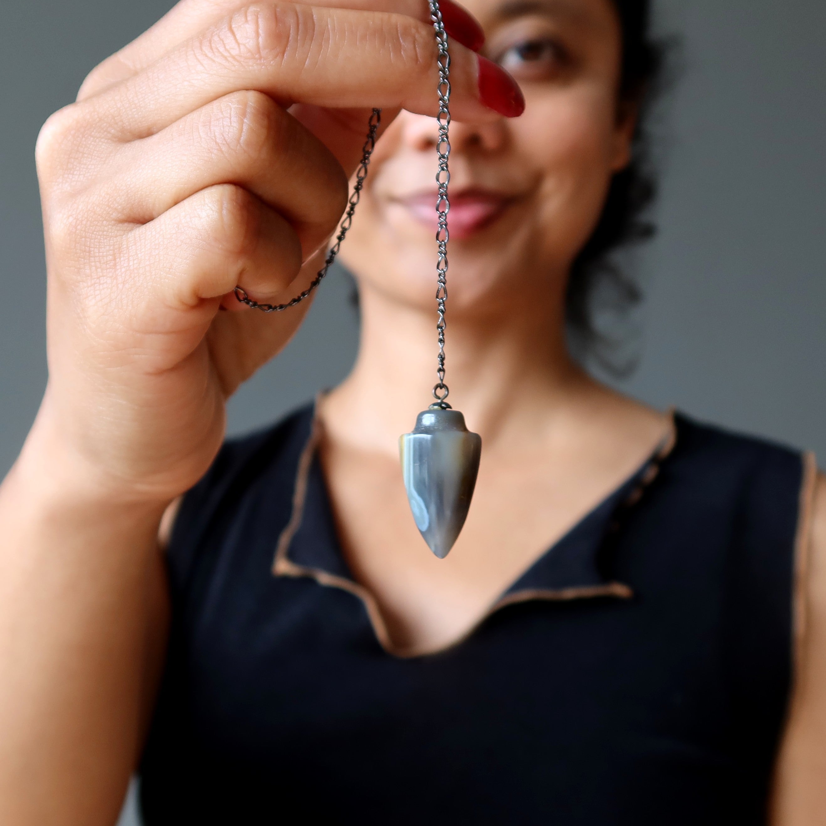 Colorful Lace Agate Pendulum Instincts Crystal