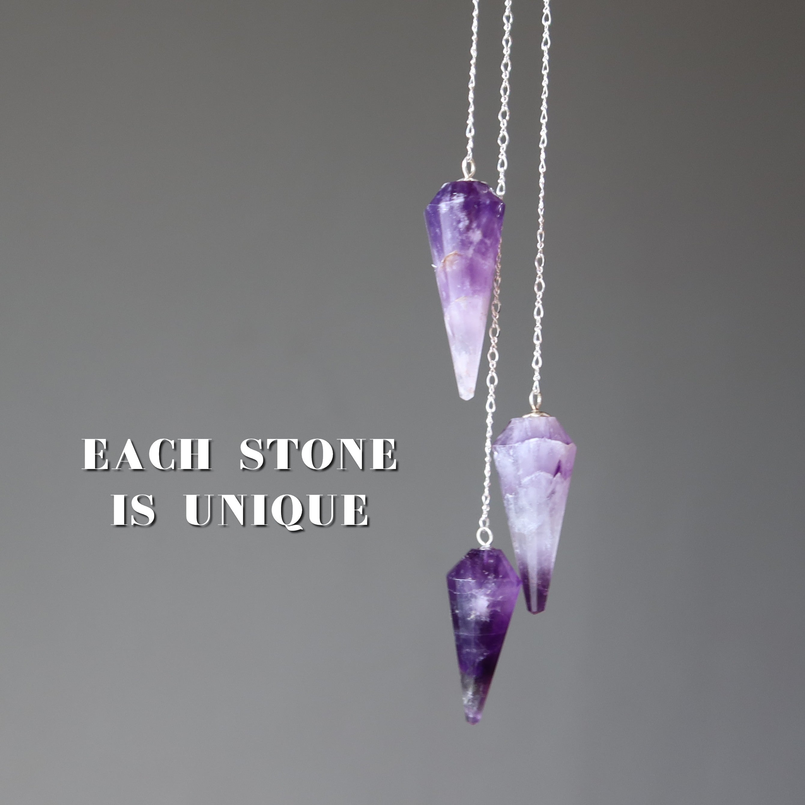 Amethyst Pendulum Answer Me Sterling Silver