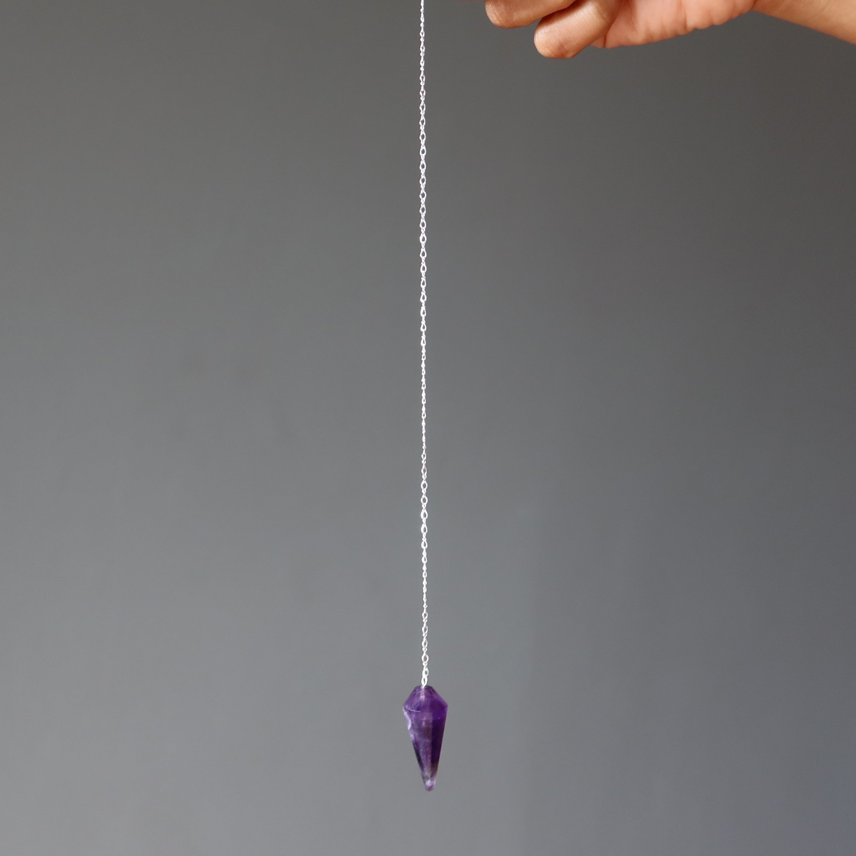 Amethyst Pendulum Answer Me Sterling Silver