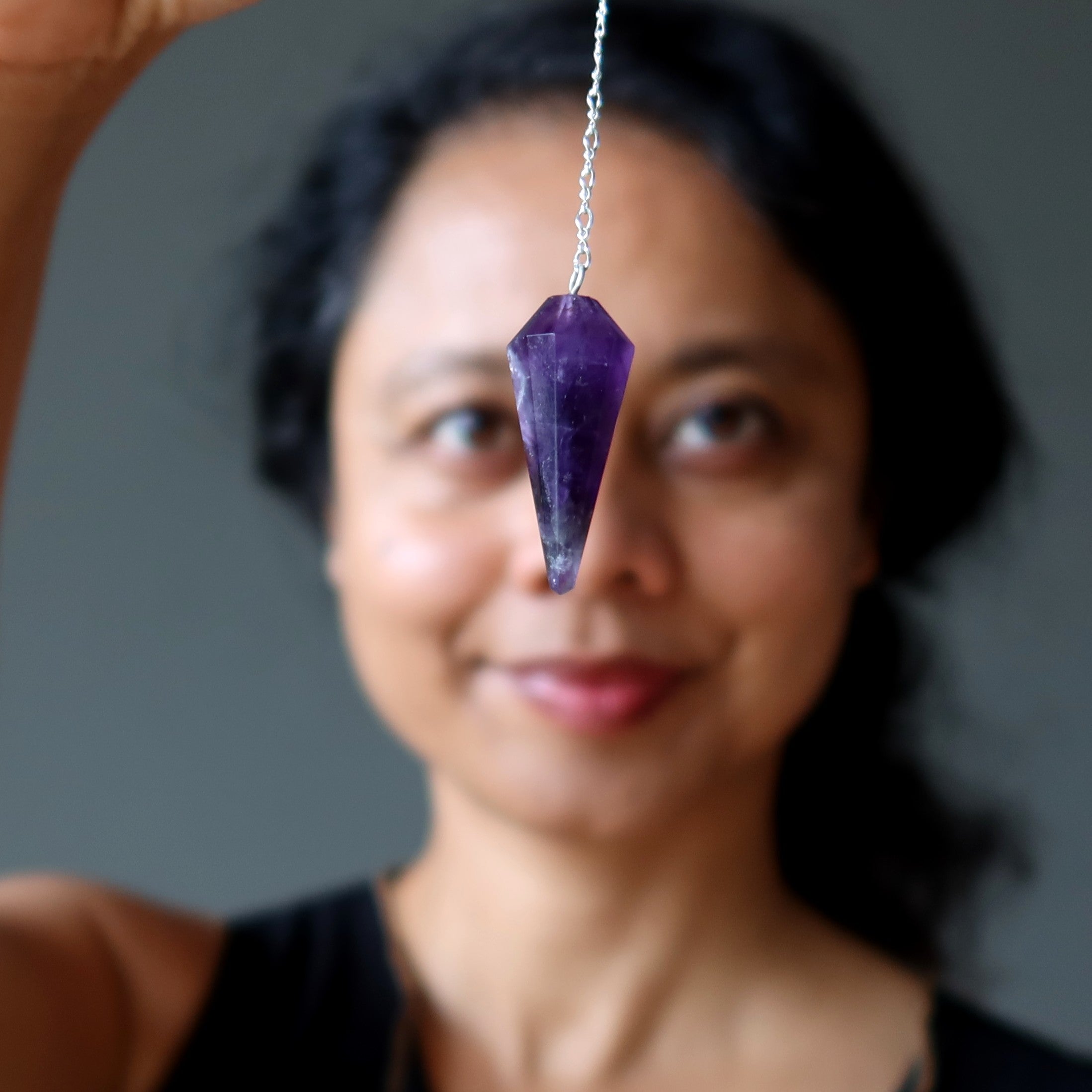 Amethyst Pendulum Answer Me Sterling Silver