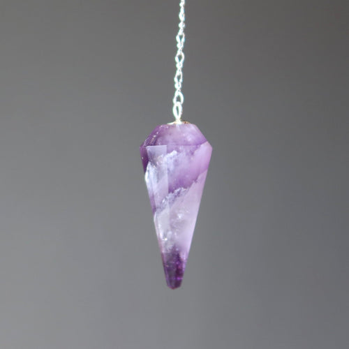 Amethyst Pendulum Answer Me Sterling Silver