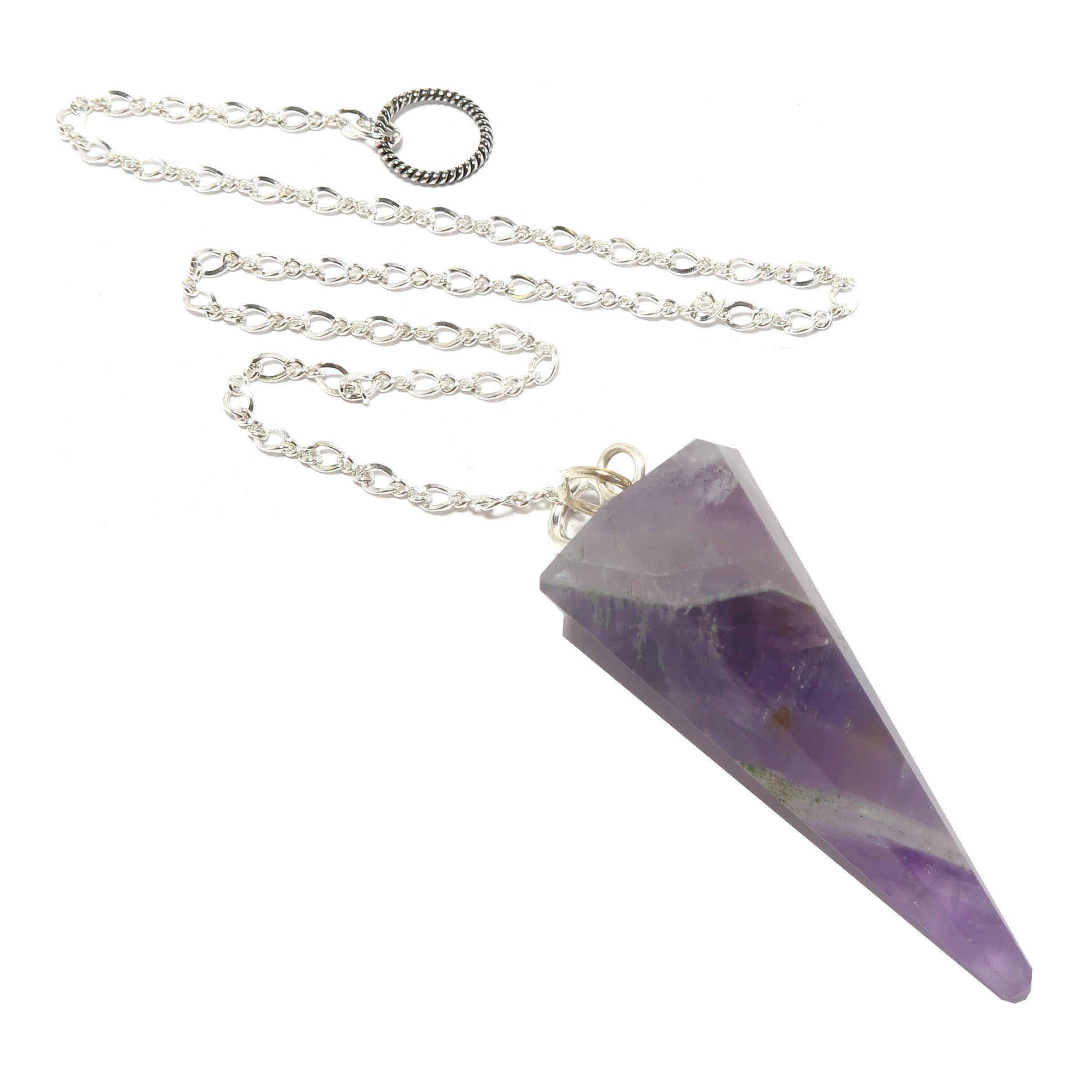 Amethyst Pendulum Violet Vision Sterling Silver
