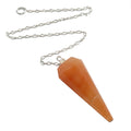 Red Aventurine Pendulum Orange Jolt Sterling Silver